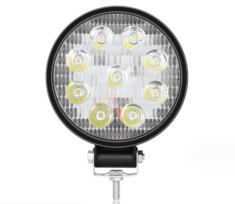 Круглый внедорожный LED прожектор 27Вт, 4.3 дюйма