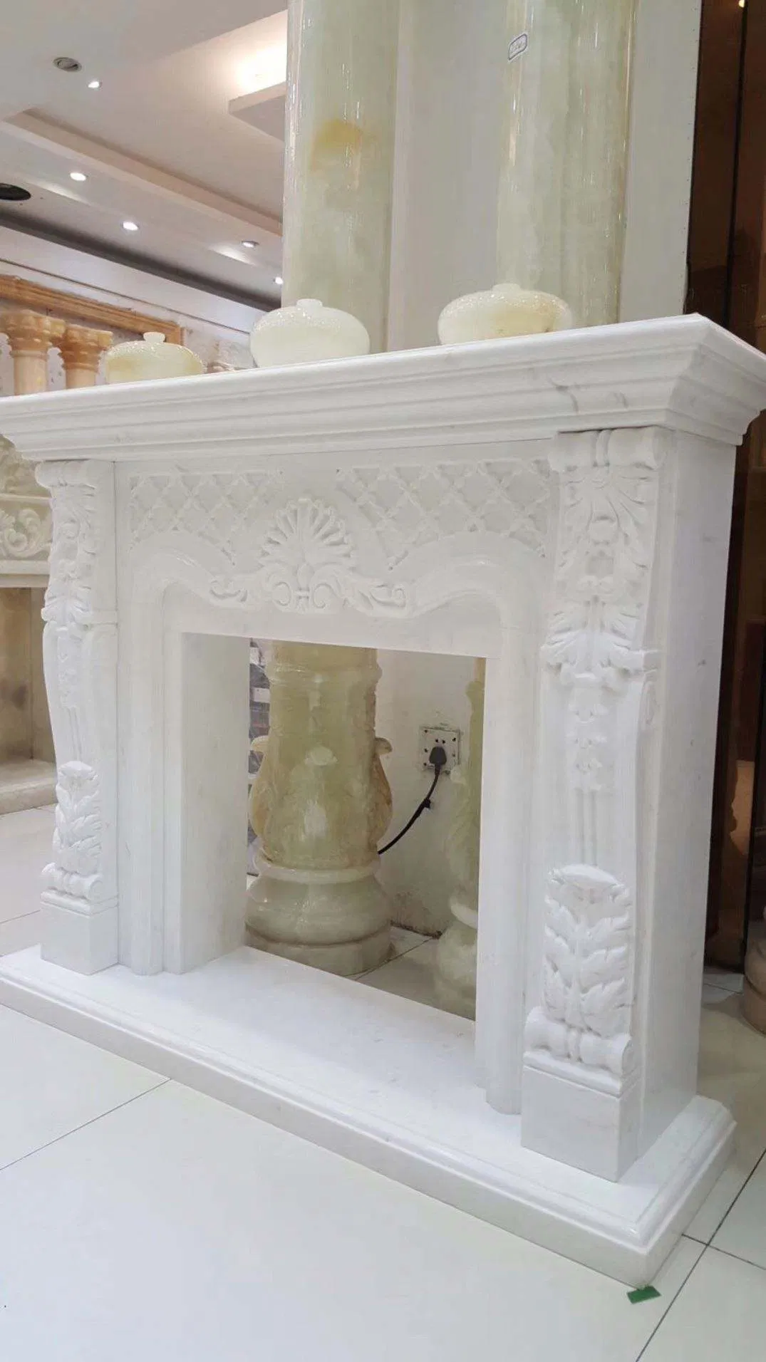 Electric Marble Fireplace with Furniture Sale Set