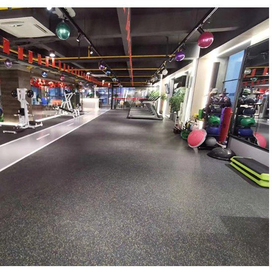 Durable High Impact Commercial Gym Flooring Rubber Roll 8mm Rubber Gym Floor