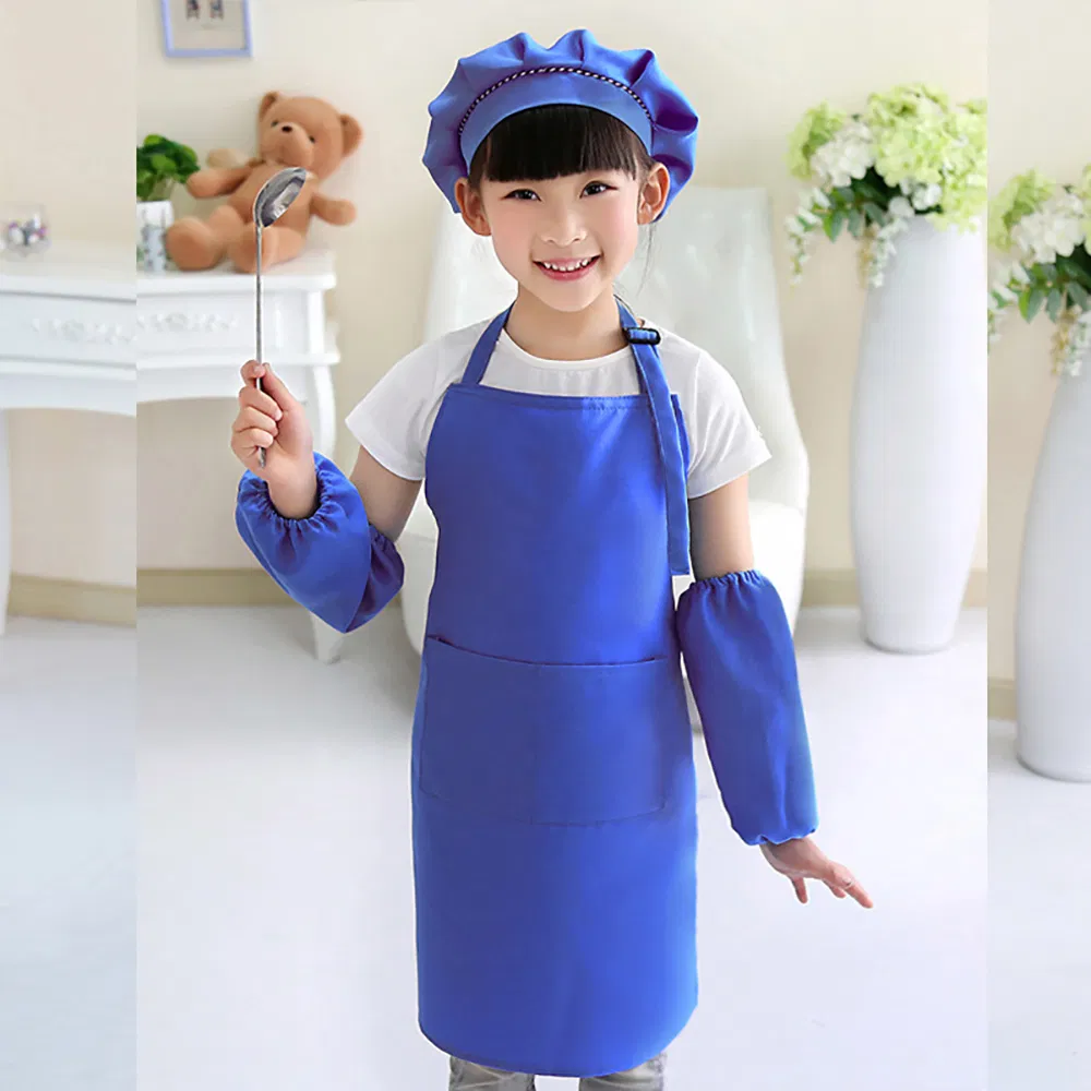 Wholesale Cotton Canvas Apron Cheap Custom Apron Kids Painting Children Apron