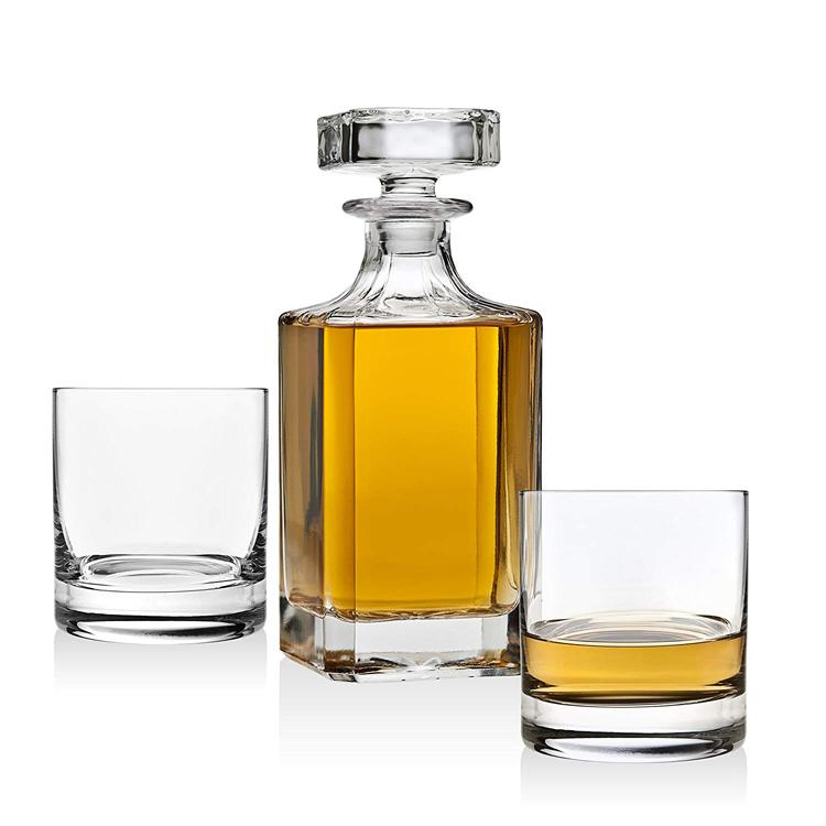 Amazon Hot Selling Free Sample Classical Glass Whisky Decanters