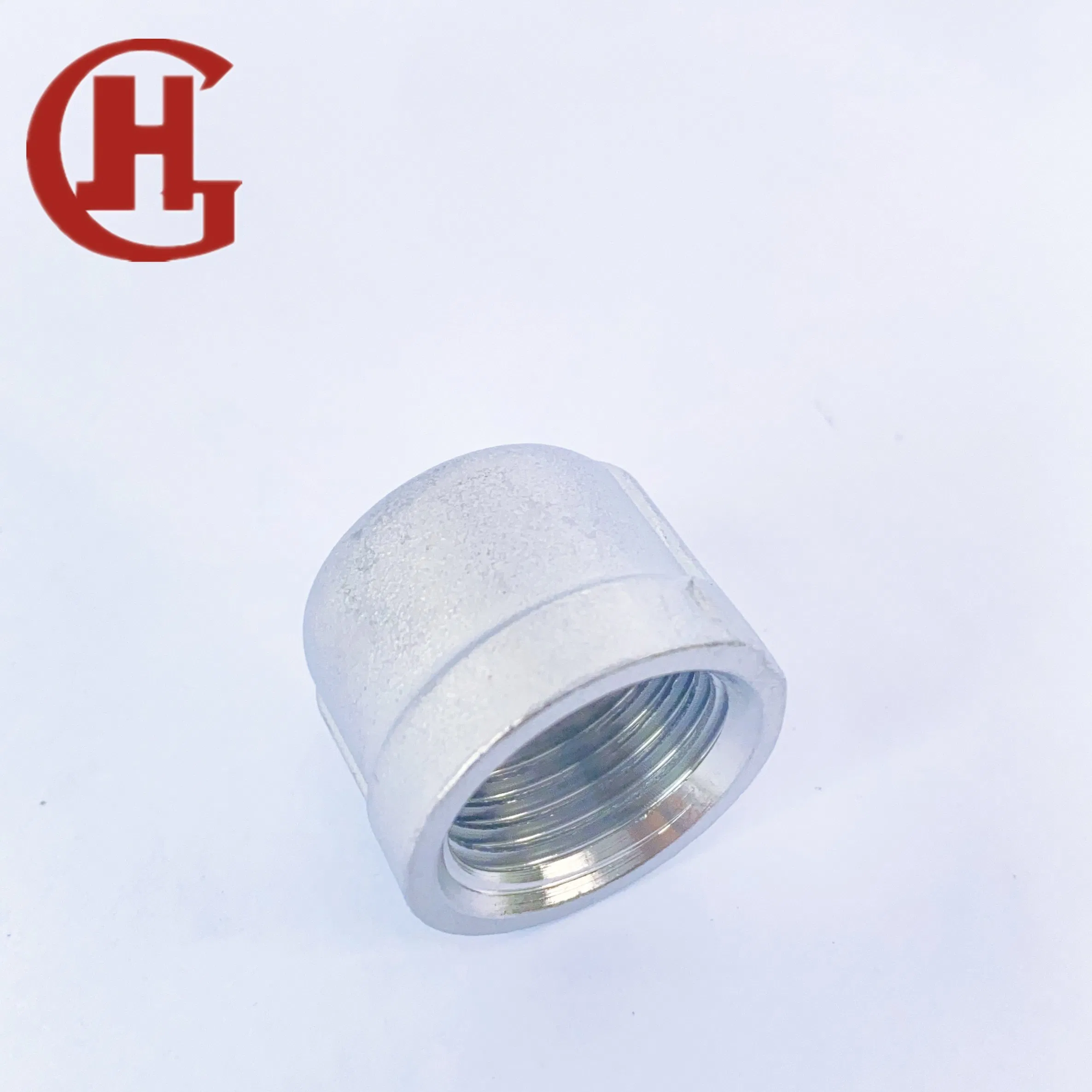 304 Stainless Steel Pipe Cap, BSPT Threaded Fitting Cap