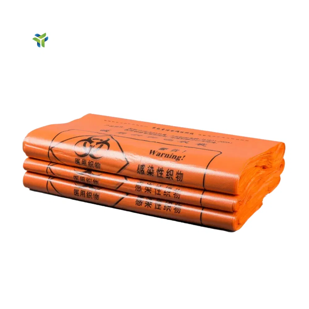 Factory Eco-Friendly Disposable Customized Hospital Clinical Heavy-Duty Hospital Medical Trash Waste Disposal Bag Customized Biohazard Bags Roll