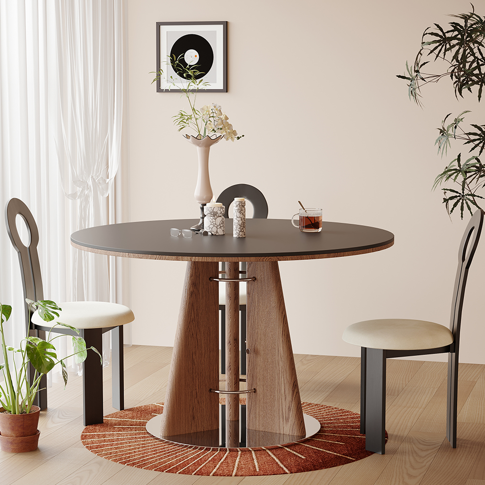 Обеденная группа круглый стол 6 стульев для кухни