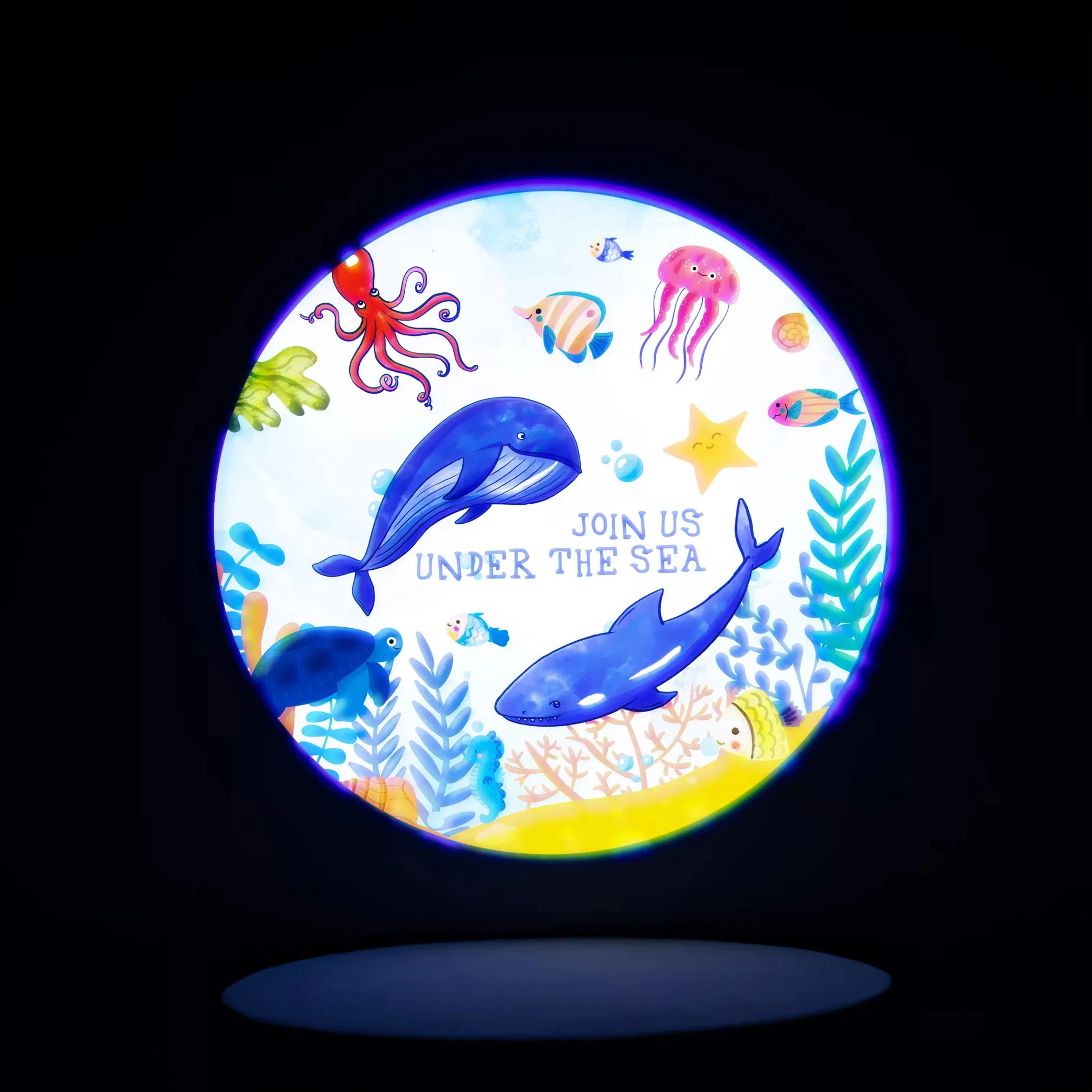 New Kids Smart Sleep Trainer RGB Night Light Projector Table Alarm Clock Timer Digital Display Plastic for Indoor