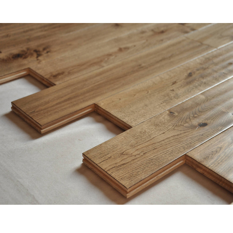 Light Handscraped Solid Oak Wood Flooring/Oak Hardwood Flooring with CE/Carb/FSC