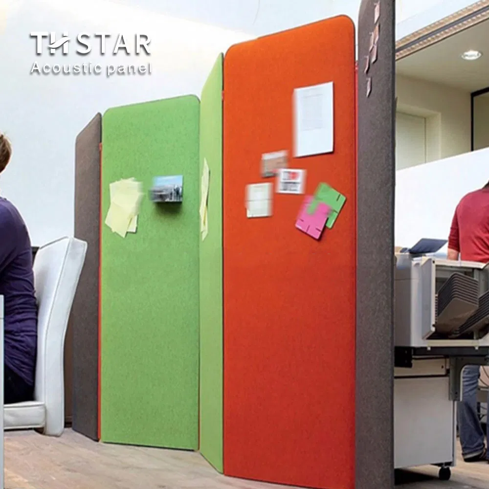 Eco-Friendly High Soundproof Pet Acoustic Panel Floor Office Partition Screen Noise Reduce Removable Acoustic Panel Office Room Divider