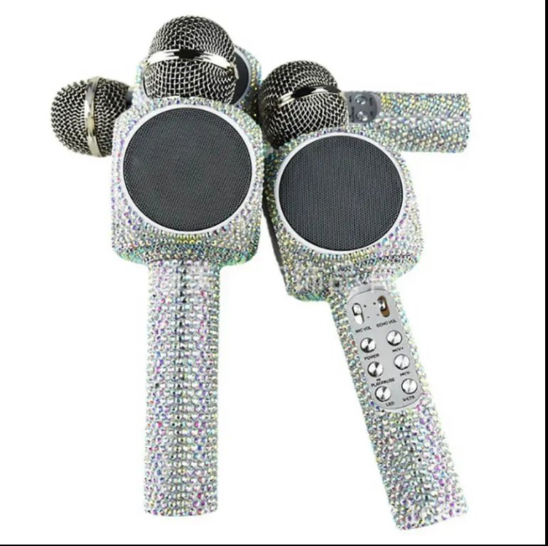 Advanced Bluetooth Connected Plastic Toy Wireless Microphone for KTV Singing