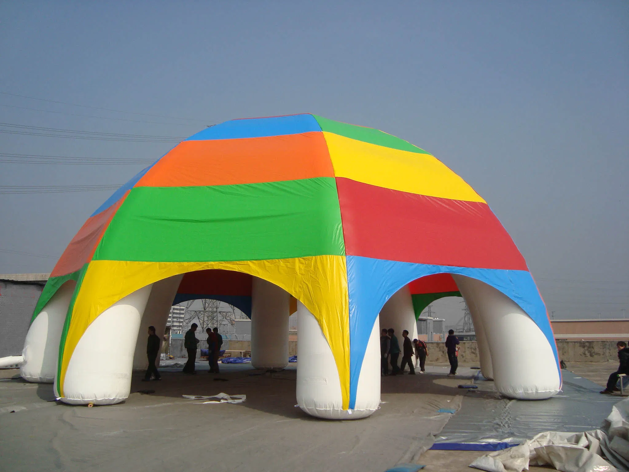 Huge Inflatable Spider Tent Rainbow Arch Tent