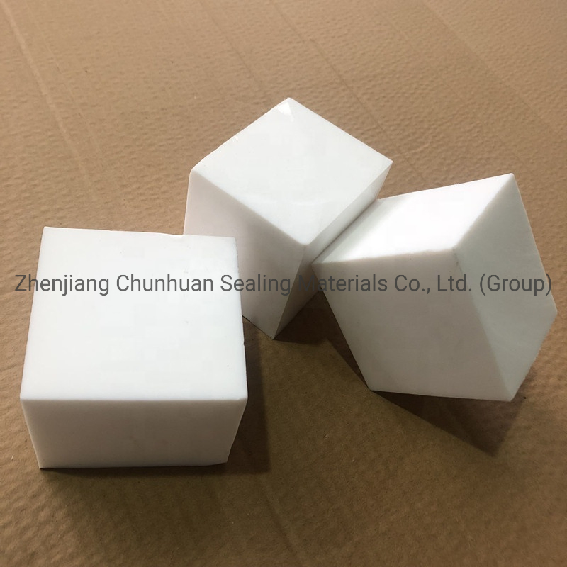 White Virgin Molded PTFE Block Sheet for Industrial Applications with 50-80mm Thickness
