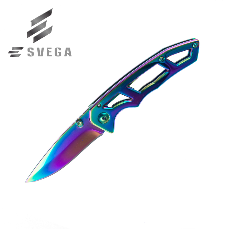 2022 High Quality Color Titanium Plated Folding Pocket Knife