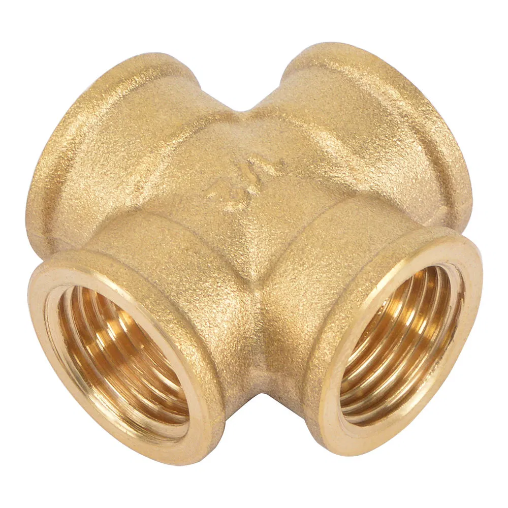 Bsp Thread Cw617n Forged Brass Pn 16 Cross Pipe Fittings