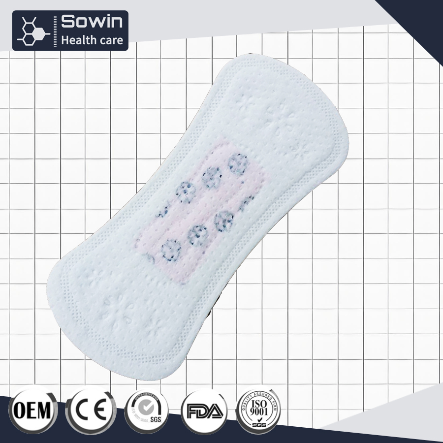 Light Absorbency Fan-Shape Bamboo Thin Panty Liners Sanitary Pads for Women