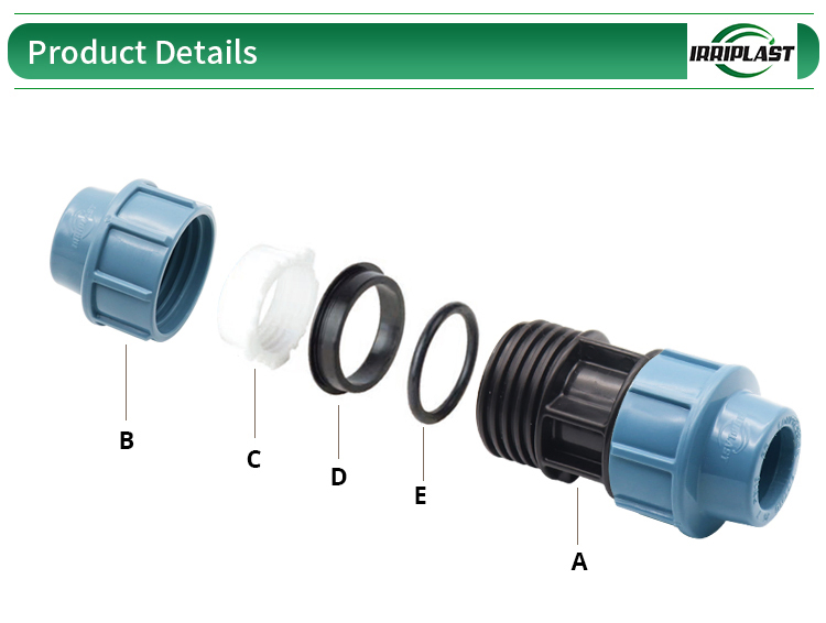 Fashion Style Made in China PP Compression Fittings Pn16