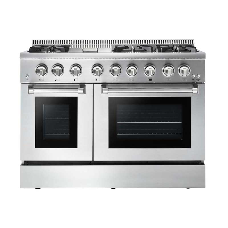 Stainless Steel 48inch 6 Burner Range Convection Oven and Griddle Hrd4803