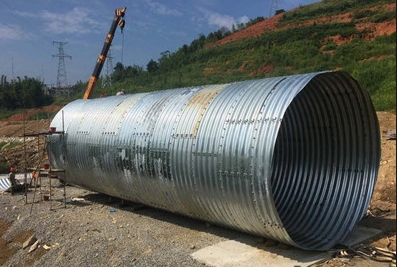 Corrugated Steel Pipe Road Corrugated Steel Pipe with Holes Metal Tunnel Steel Culvert Pipe