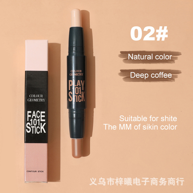 3D Brightening Concealer: Double-Head Face Repair Stick (Logo-Free) Concealer