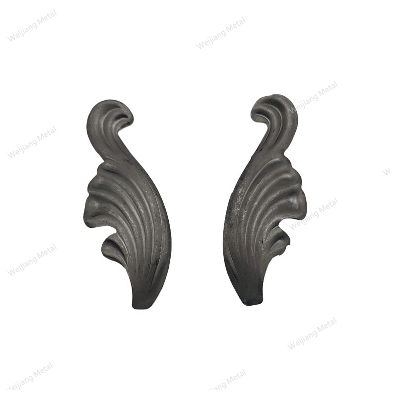 a Stair Fence Adorns an Iron Leaf Art Metal Garden Outdoors