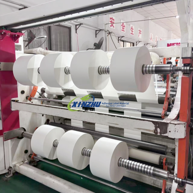 Factory Direct Selling Top Coated Semi Gloss Material Jumbo Roll Label Paper