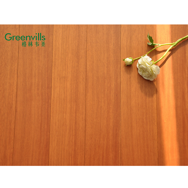 Hot Sale Asian Taun Hand Scraped Smooth Wheat Color Hardwood Flooring