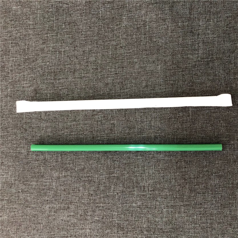 China Manufacturer Hot Sale 10mm/11mm/12mm Biodegradable Plastic Bubble Tea Straw Paper Individual Wrapped with Customized Logo Printed