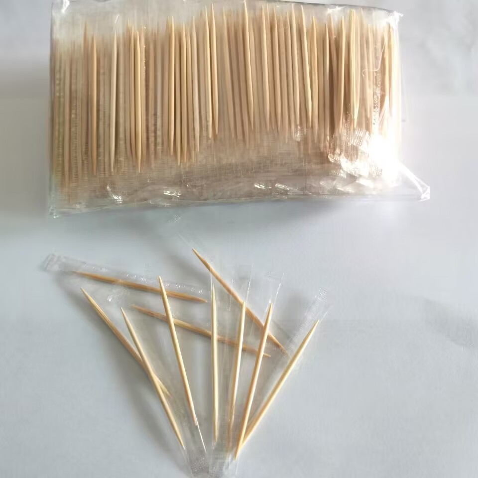 Disposable Bamboo Toothpick with Single Packaging