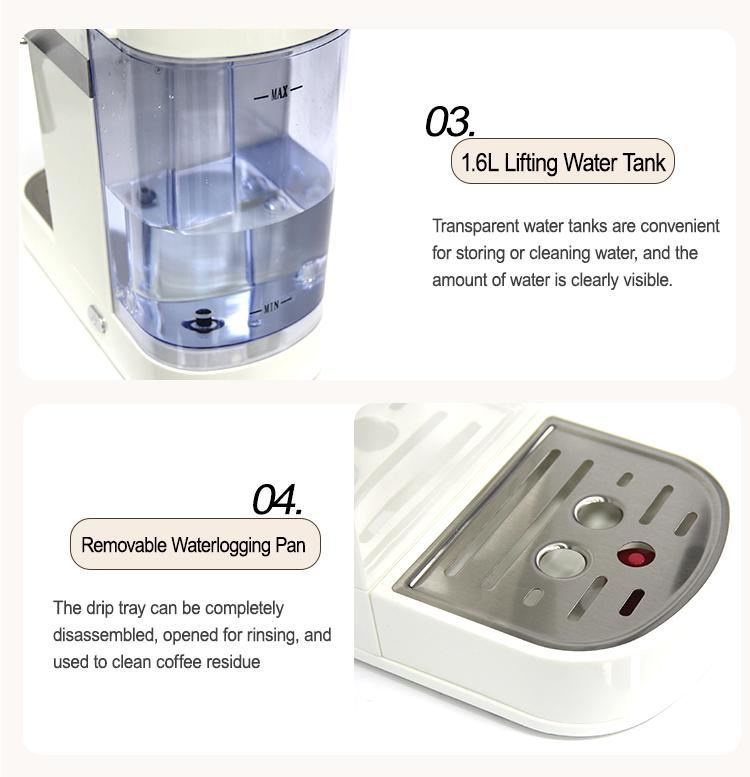 Italian Semi-Automatic Electric Household Coffee Maker Espresso Coffee Maker Commercial Grade Machine for Office Home Cafe and Car for Hotels