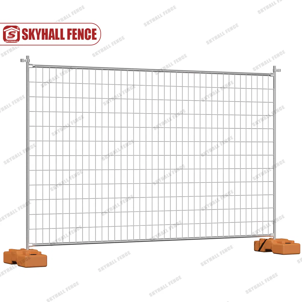 Australian Standard Galvanized Movable Temporary Construction Fence with Plastic Bases