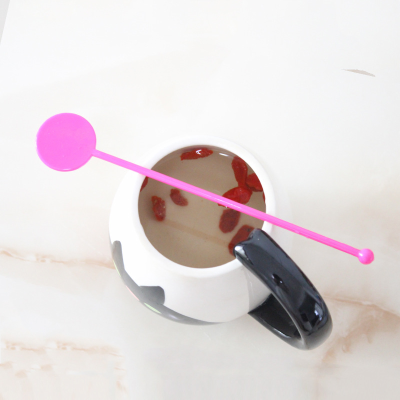 Пластиковый стикер для напитков с логотипом