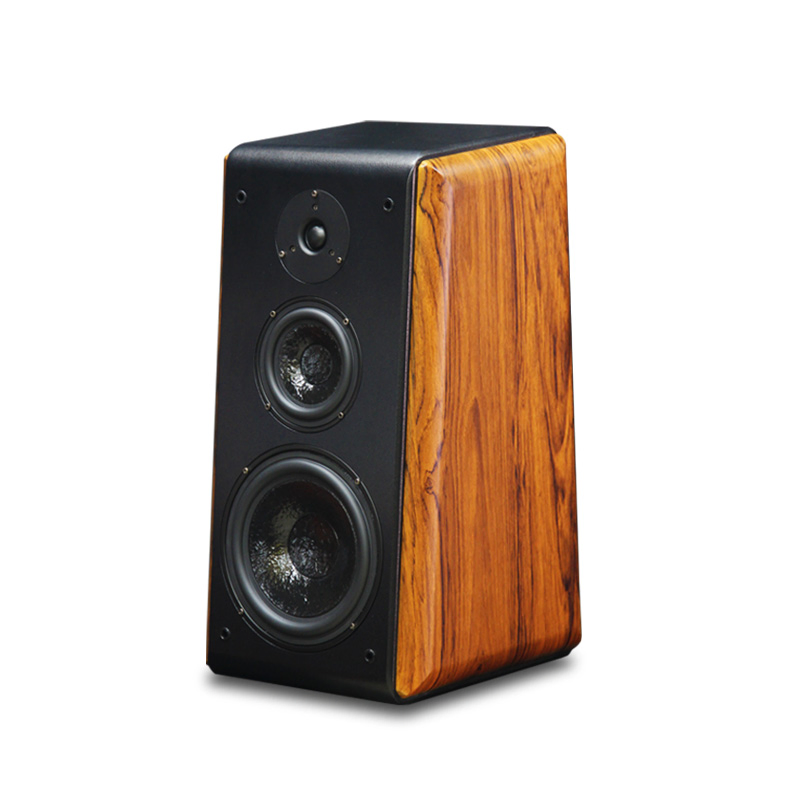 Passive Bookshelf Speaker 3 Way Home Theater Stereo Desktop 8-Inch