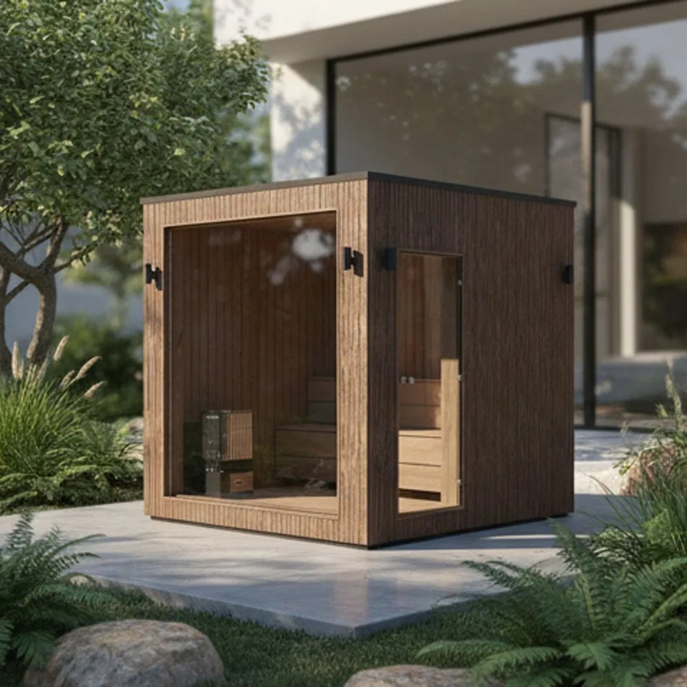 Уличная инфракрасная сауна BODA из кедра