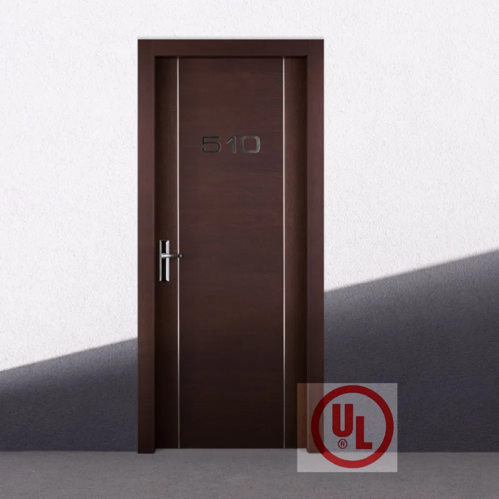 UL 10b/C Wood Fire Door 20-90 Minutes Fire Rate Pre-Hung Factory Customized
