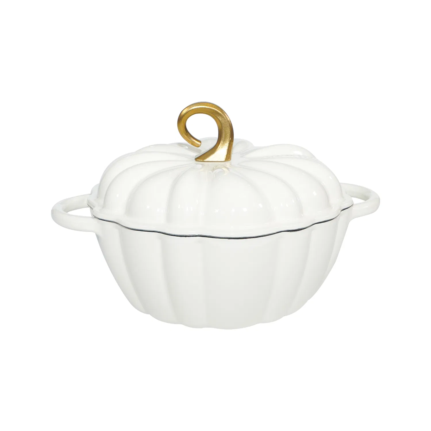 Factory Direct Non-Stick Enameled Cast Iron Pumpkin Casserole - Ideal for European Kitchens
