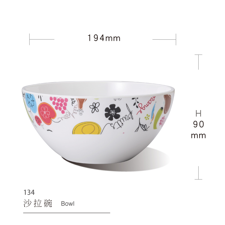 Red and Black Melamine Bowl Ramen Bowl Vietnamese Noodle Bowl Restaurant Bowl