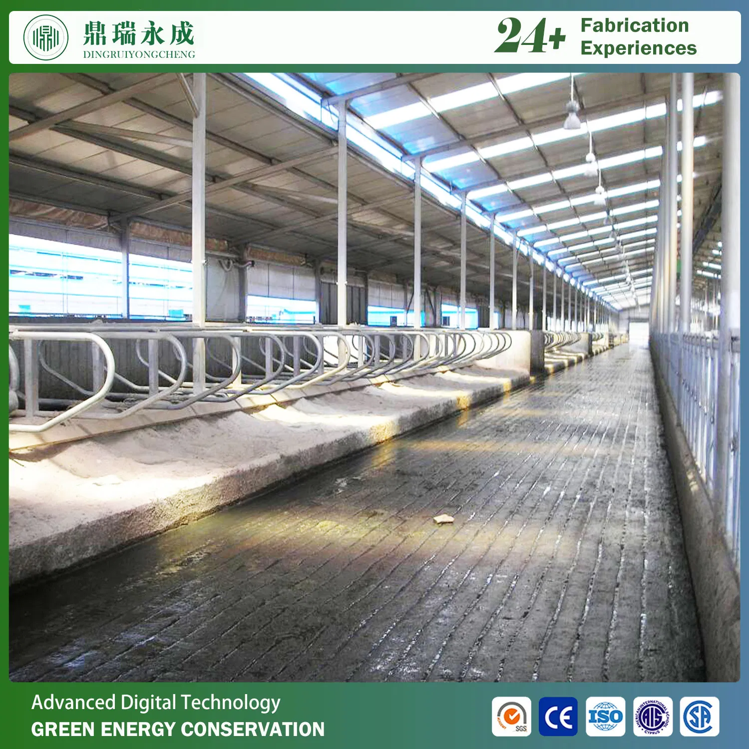 Low Cost Portal Steel Frame Structure Building Prefabricated House Floor for Pig Cattle Chicken