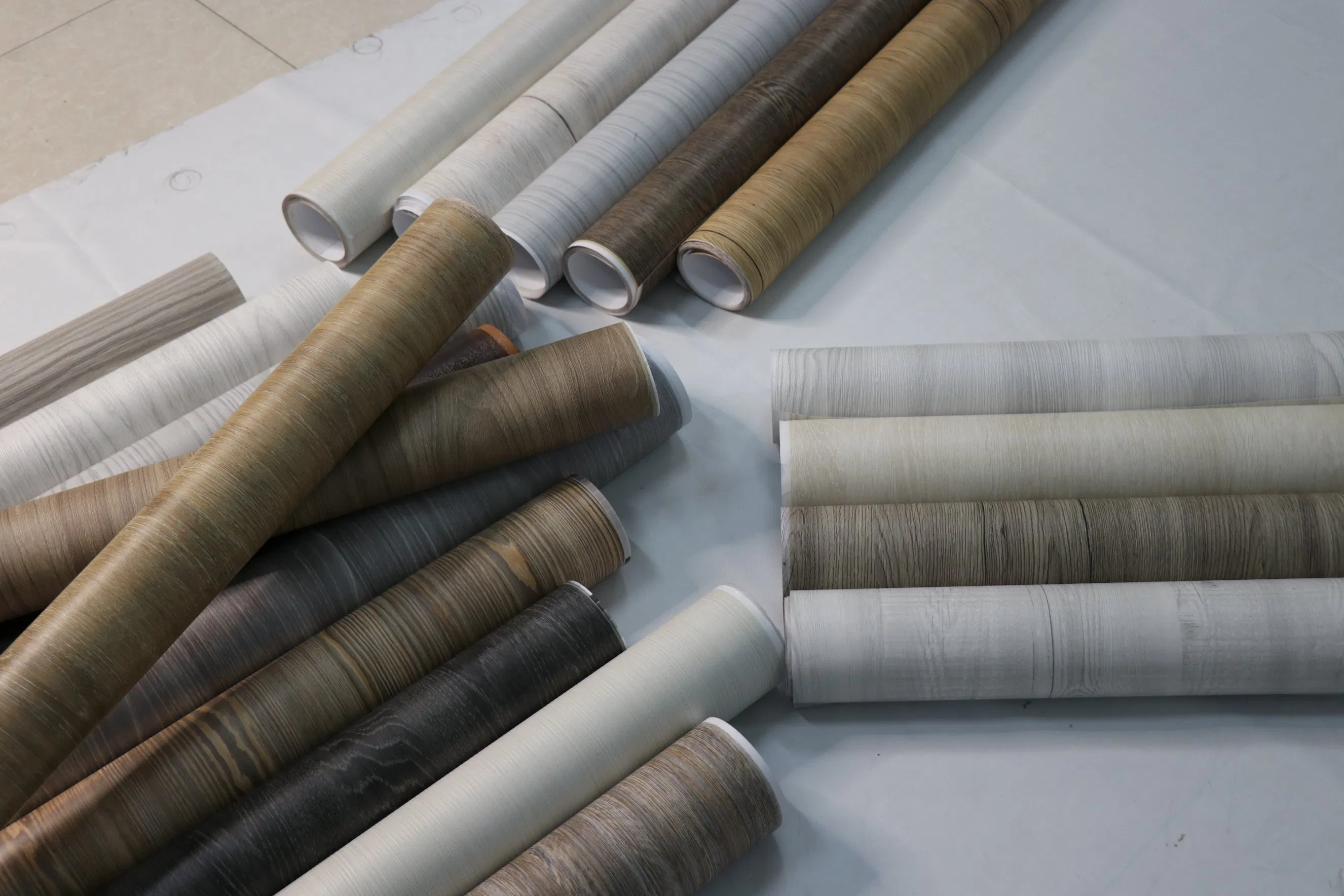 Wooden Grain PVC Membrane Foil Film PVC Sheet for Door Wallpanel Furniture