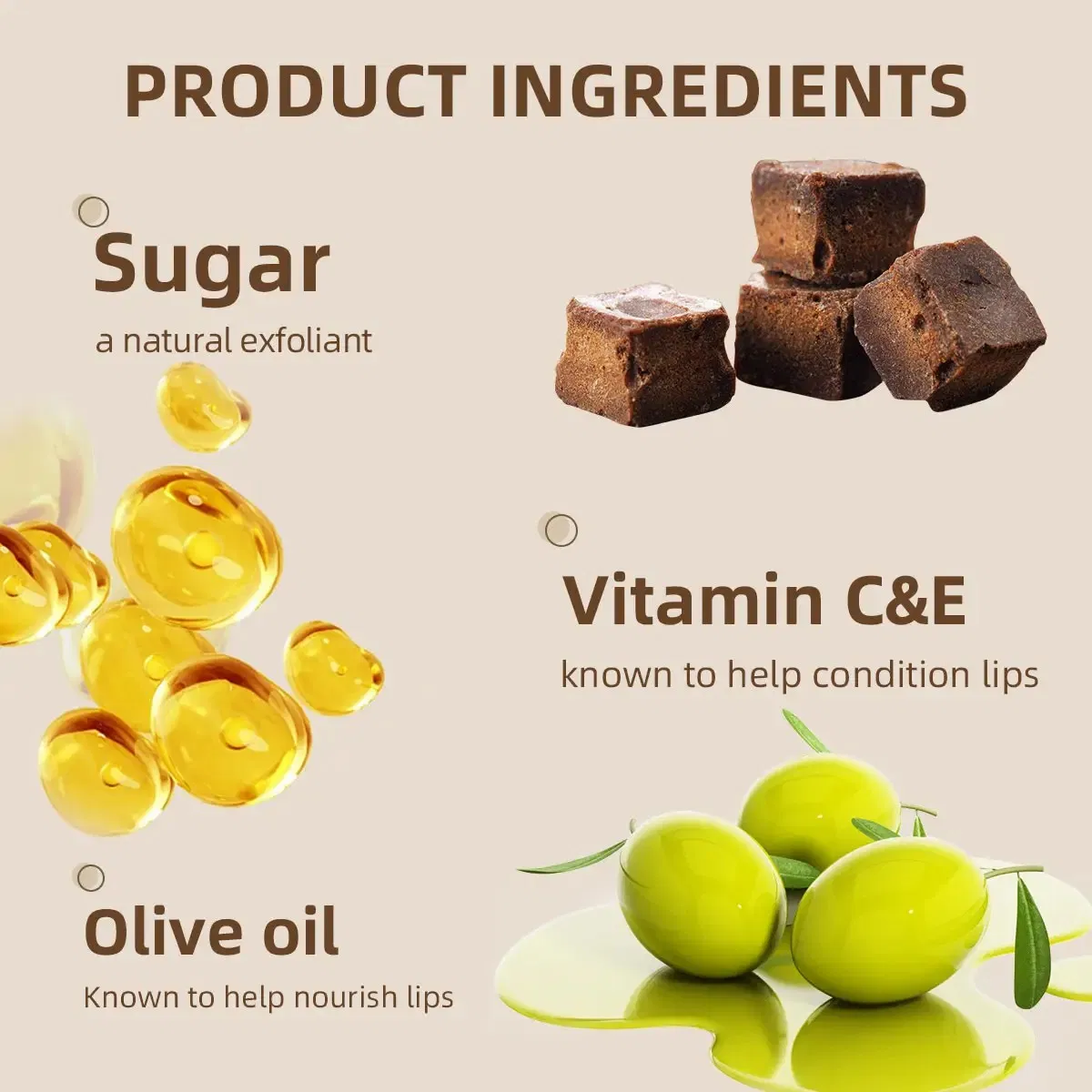OEM Private Label Your Own Logo Custom Sugar Lip Scrub Vegan Exfoliatiing Sugar Lip Scrub