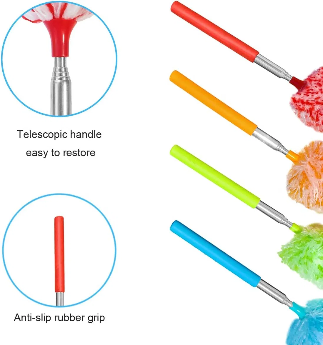 Microfiber Extendable Hand Duster, Microfibre Cleaning Tool, Microfiber Duster, Ceiling Fan Duster