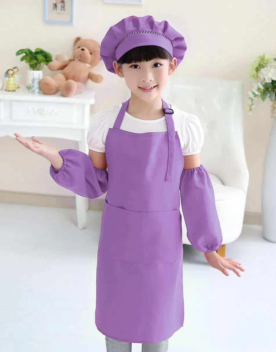 Wholesale Cotton Canvas Apron Cheap Custom Apron Kids Painting Children Apron
