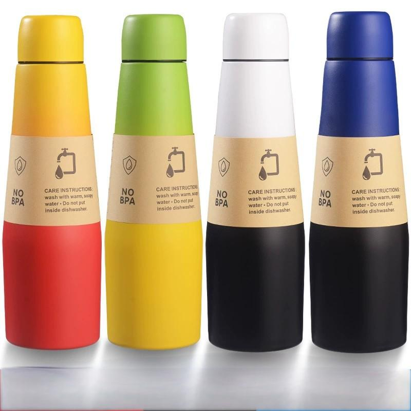 18oz SS304 Water Bottle Leak Proof Cola Shape Thermo Insulated Sports Flask Travel Mug Tumblers