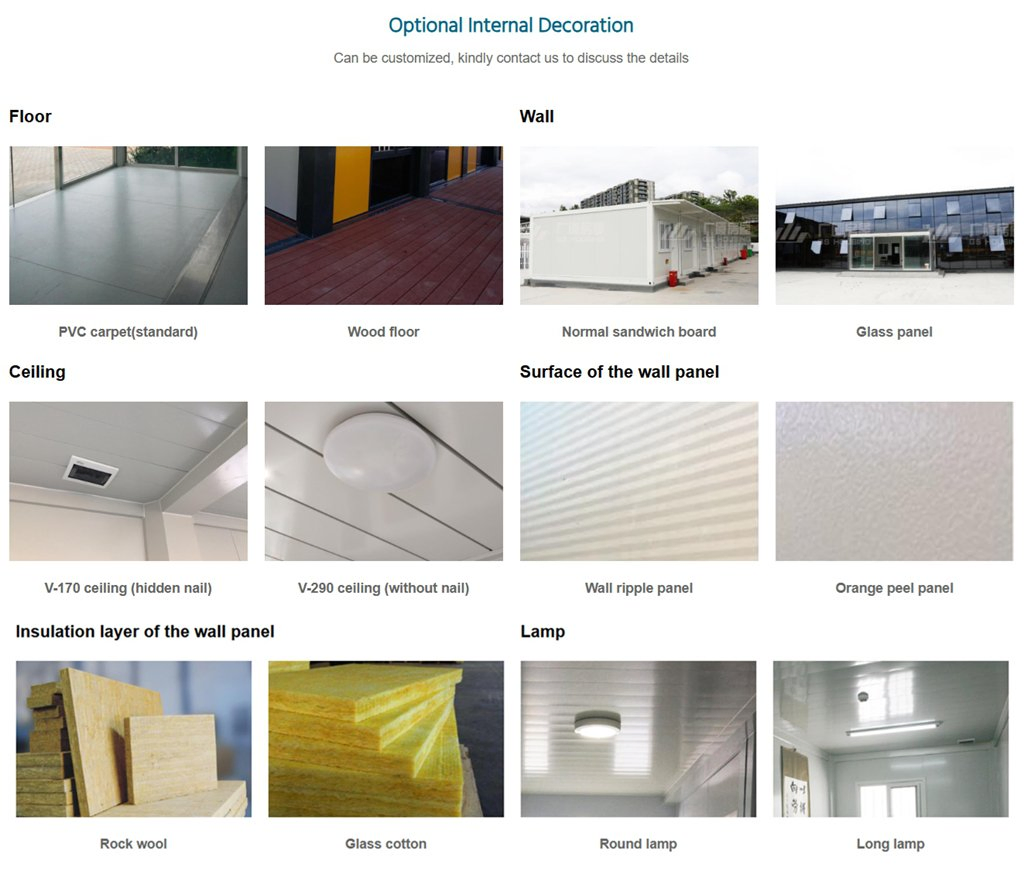 Foshan Factory Customized Foldable Flat Pack Container Residential Container House Modular Ready Prefab House Portable Container House