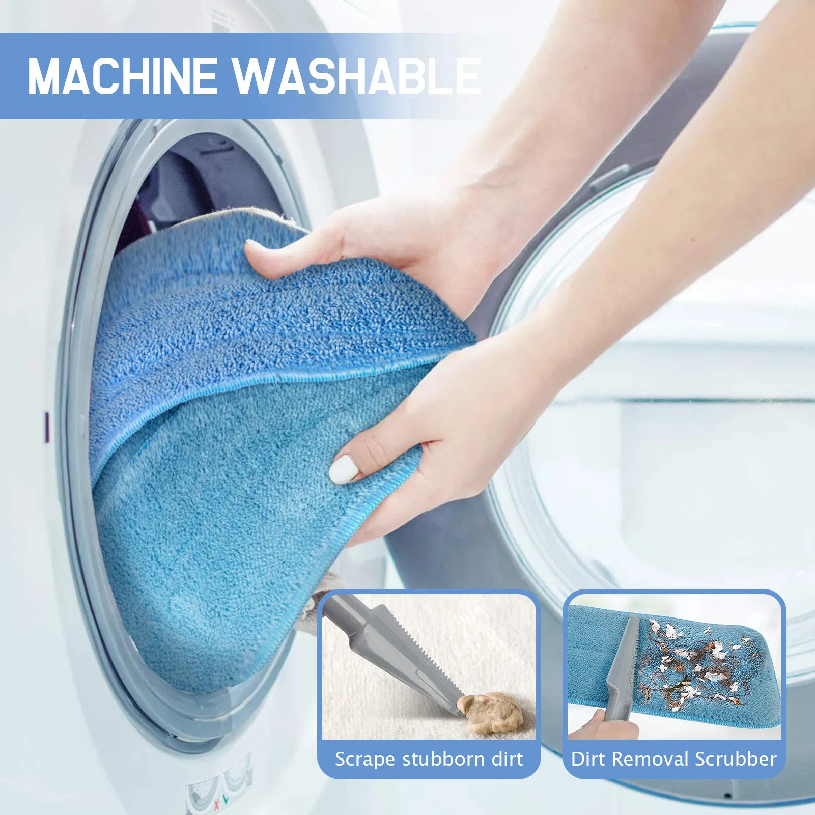 Professional Flat Microfiber Mop Floor Cleaning System