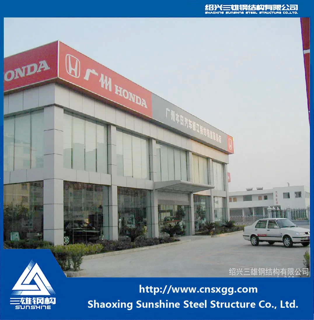 Prefabricated Steel Structure Car Showroom with Truss