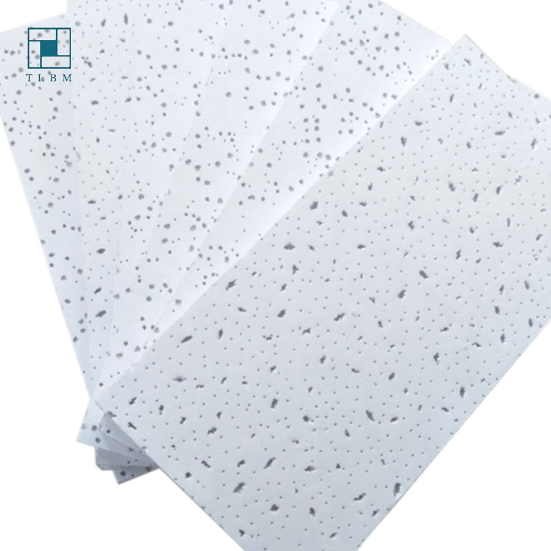 9mm Thickness Acoustic Mineral Fiber Board False Ceiling Acoustic Suspended Gypsum Board