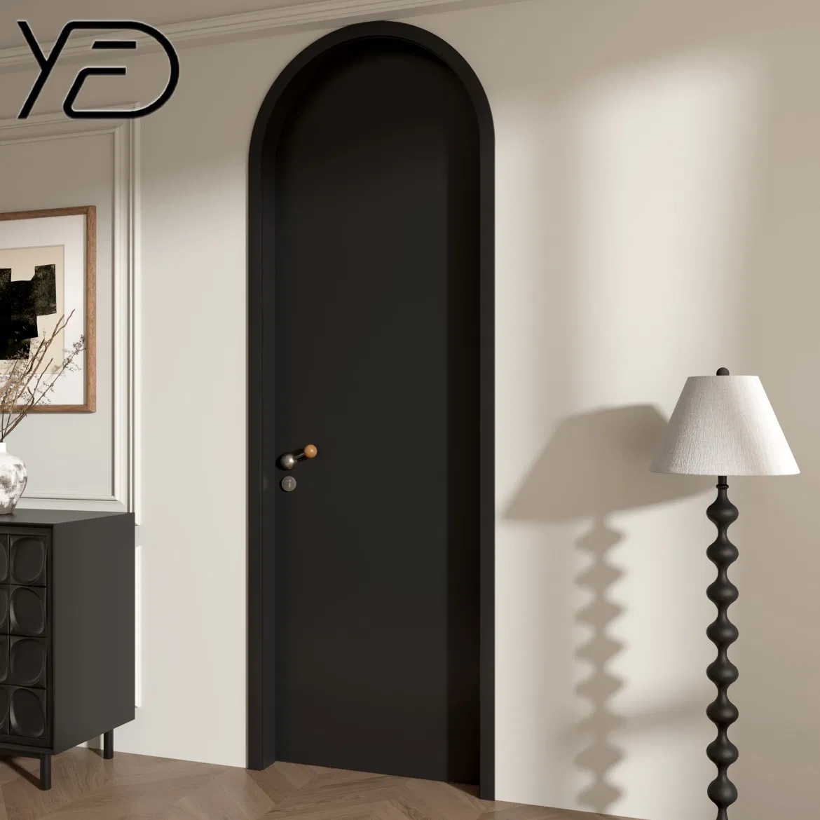 Customized Fireproof Melamine Surface Fire Prevention Emergency Safety Security Fire-Rated Solid Wood Fire Wooden Composite Interior Door