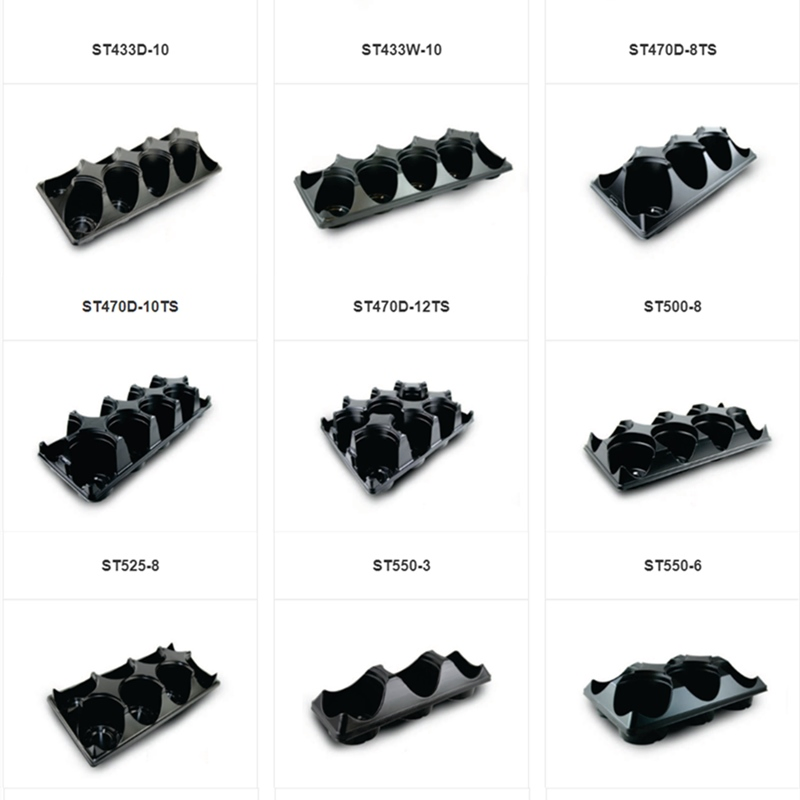 Двухцветный садовый горшок для рассады