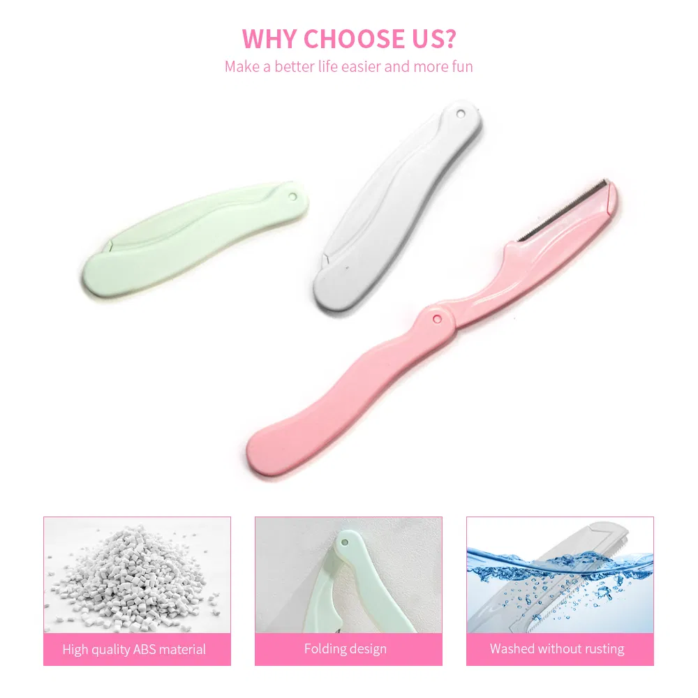 Hot Sale Fashion Facial Body Eyebrow Trimmer Wholesale Plastic Beard Face Eyebrow Razor Shaver
