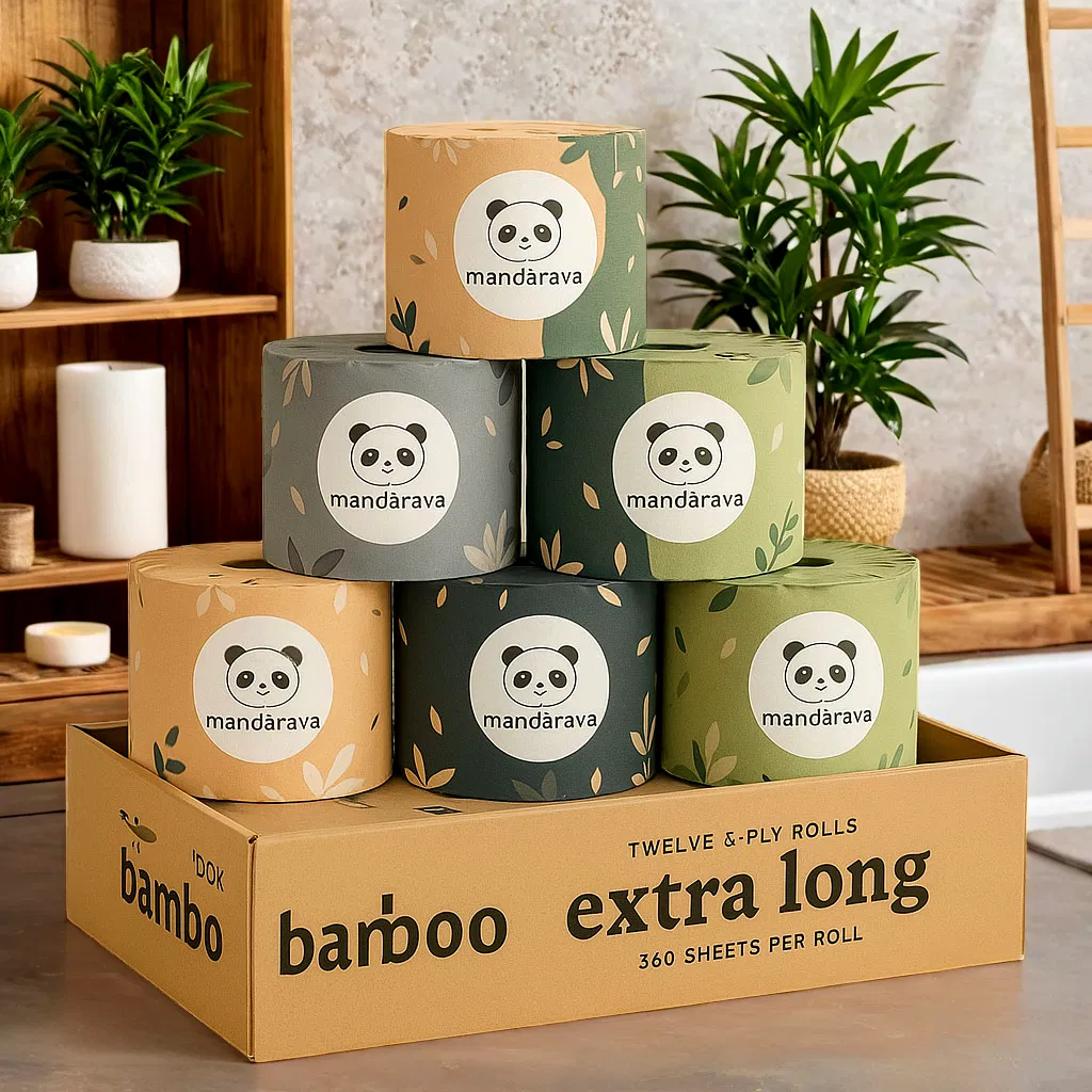 Wholesale Eco-Friendly Bamboo Tissue Paper Toilet Paper Roll