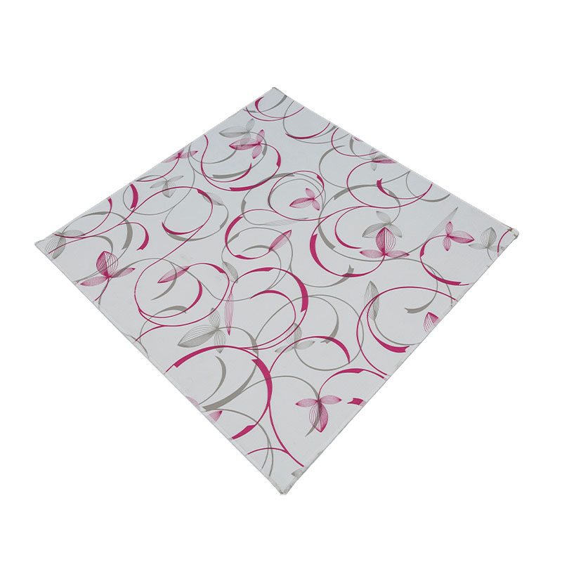 Soundproof Mold-Proof& Lightweight & High-Strength& Metallic Texture Silk Sheen PVC Gypsum Ceiling Tiles