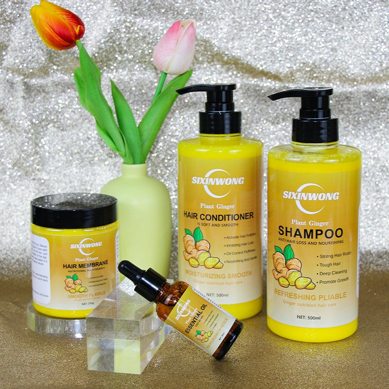 Beauty Cosmetics Hair Care Ginger Hair Growth Conditioner Shampoo Set